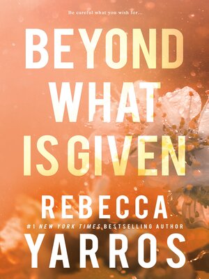 cover image of Beyond What is Given